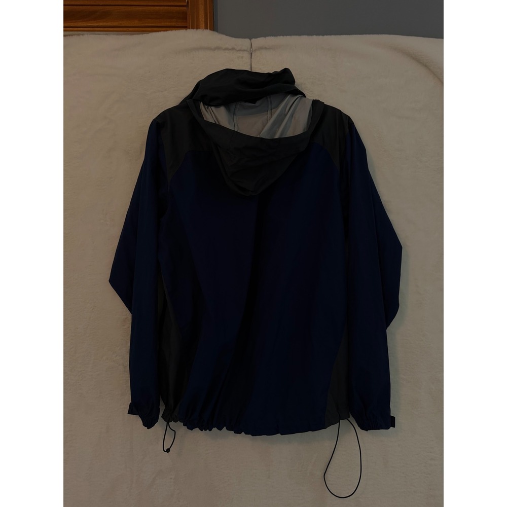 Frogg Toggs Java Hellbender Rain Jacket Navy Gray Waterproof Hooded S/M - Picture 10 of 10